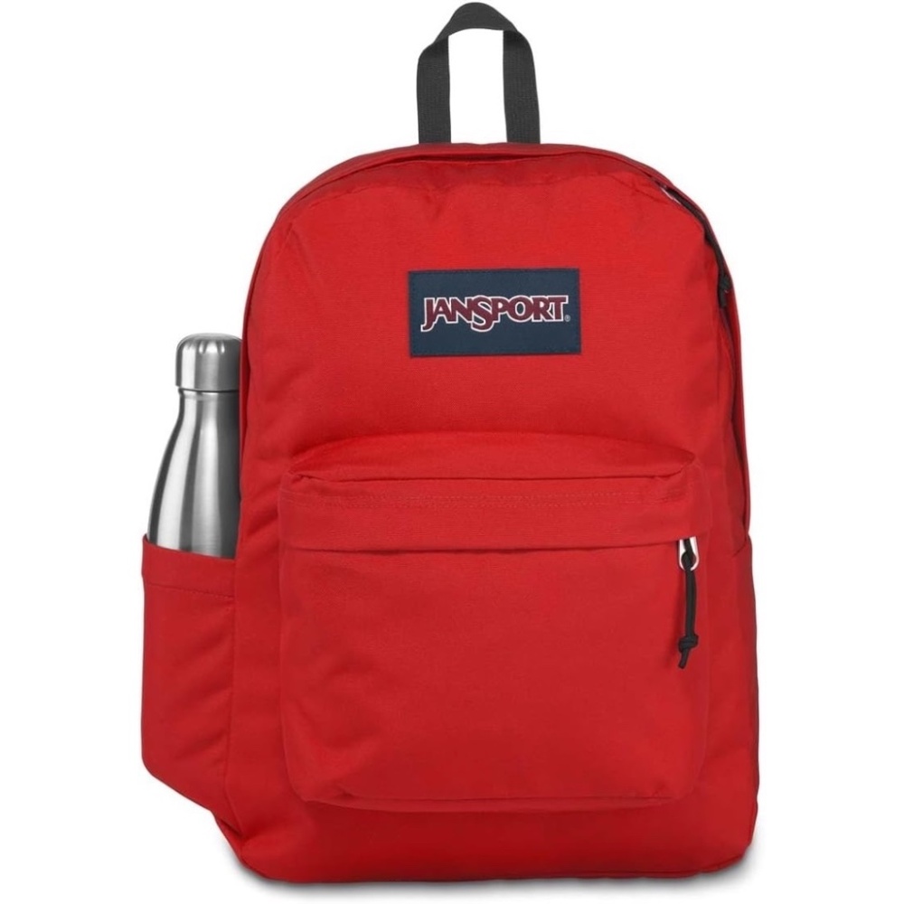 NEW JanSport Red Tape Back to School Student & Travel Water Bottle Backpack